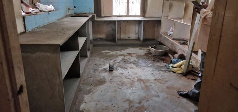 Küchenrenovierung im Kinderdorf Indien